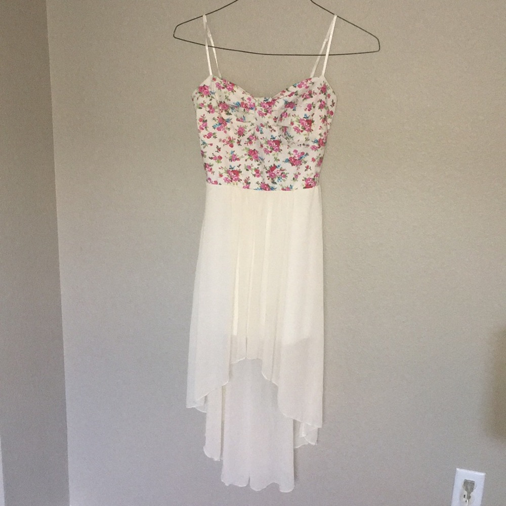High Low Floral Event Dress Size Small